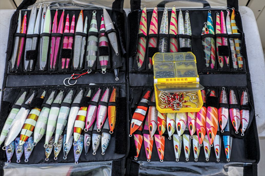 A well-equipped kit includes jigs of varying weights, colors and body profiles to meet any situation.